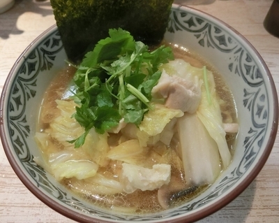 「【きまぐれ限定】白菜そば」@中華そば 四つ葉の写真