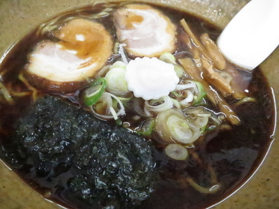 「笠間の黒らーめん680円」@中華そば かっちゃんの写真