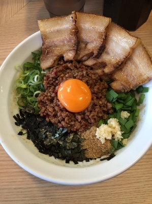 「まぜそば」@麺屋 こころ 大岡山本店の写真