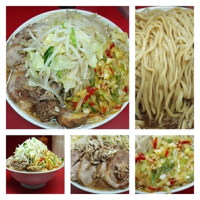 「大ラーメン豚入（灼熱）」@ラーメン二郎 中山駅前店の写真