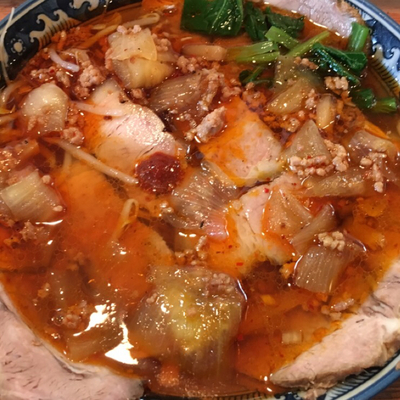 「勝浦タンタンチャーシュー」@ぴかいちラーメンの写真