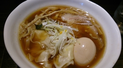 「ワンタンめん＋半熟煮玉子」@麺や 豊の写真