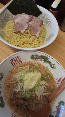 「ニンニクつけ麺大盛り」@環七らーめん一天の写真