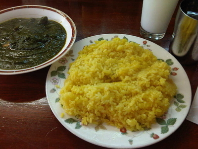 「ほうれん草とチキンのカレー(880円)」@グレートインディアの写真