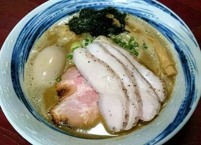 「【限定】濃厚煮干鶏そば 850円＋鶏チャーシュー100円」@麺屋 むじゃきの写真