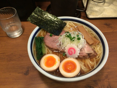 「中華ソバ➕煮卵➕200g大盛り  850円」@中華そば 志の田の写真