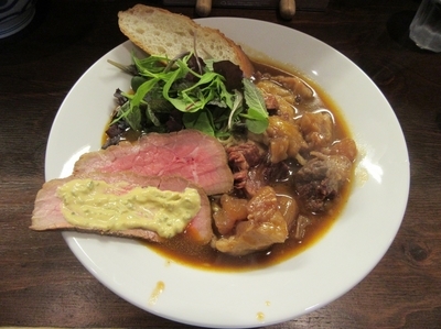「限定　ｔｈｅ　ｂｅｅｆ　ｒｅｔｕｍｓ（１２００円）」@らー麺屋 バリバリジョニーの写真