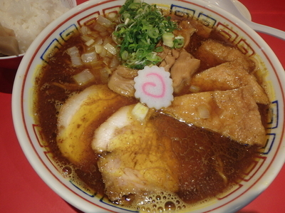 「カレー中華そば(980円)、めし小(150円)」@カドヤ食堂 本店の写真