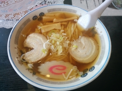 「ラーメン　566円」@手打ちらーめん 一休の写真