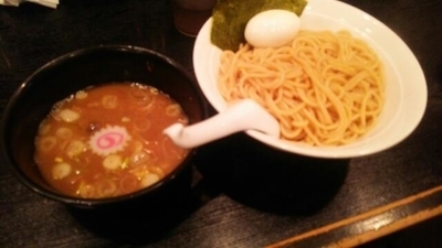 「つけ麺(あつもり)＋ゆで玉子」@大勝軒 まるいち 新宿東南口店の写真