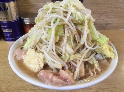 「大ラーメン全増しショウガ」@ラーメン二郎 栃木街道店の写真