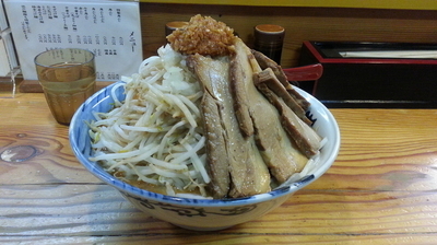 「（限定）担々麺風味角ふじ+特盛+小ぶた」@角ふじ 心麺の写真