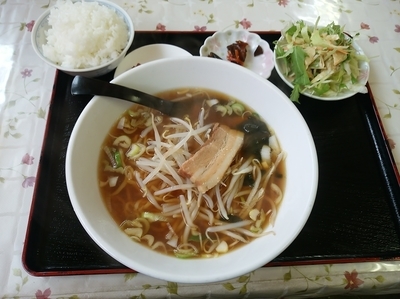 「日替わりＢランチ(八宝菜＋醤油ラーメン)700円」@福龍亭の写真