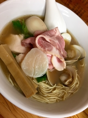 「＜期間限定＞煮干と魚介のオールスターヌードル￥900」@中華そば よしかわの写真