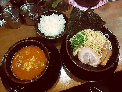 「つけ麺（エビ、あつもり）」@家系ラーメン 松田家 上井草駅前店の写真