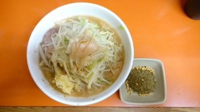 「少なめラーメン（￥700）＋のりカツタマ（￥10）」@ラーメン二郎 相模大野店の写真