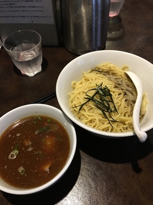 「特製つけ麺 細麺大盛り」@麺者 服部の写真