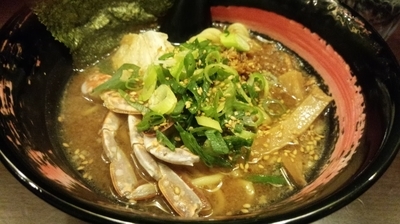 「冬の蟹豚そば」@ら～麺酒場いかり屋の写真