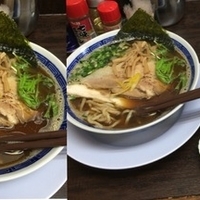 汁 魚介醤油730円＋チャーシュー丼300円