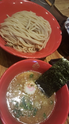 「豚鶏つけ麺中盛」@赤備の写真