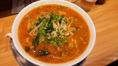 「赤鬼ニンニク味噌タンメン」@らぁめん花月嵐 金沢八景店の写真