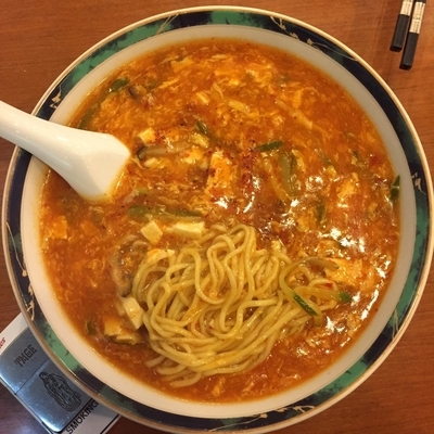 「サンラータンメン」@春香園の写真