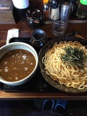 「つけ麺醤油➕中盛」@麺家 一徹 本店の写真