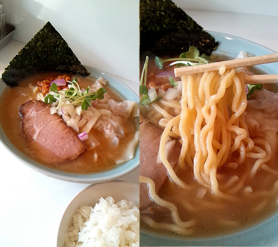 「ワンタン麺+ライスの『平日ランチ限定セット(￥850)』」@ラーメンみさきやの写真