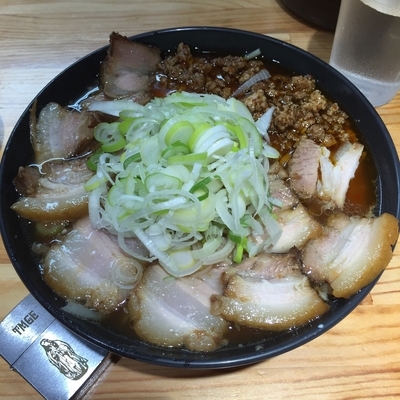 「激辛チャーシュー麺（並）＋長ねぎ」@北大塚ラーメンの写真