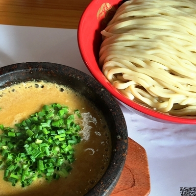「雲丹のつけめん（大盛）」@活龍 海老蟹専門 甲殻堂の写真