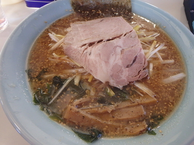 「ネギミソラーメン(750円)ごはん小(100円)」@ラーメンショップ 袖師店の写真