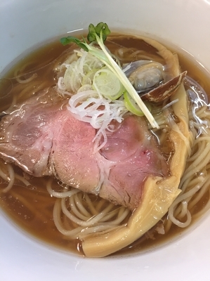 「貝だしラーメン 700円」@貝だしラーメン 貝ガラ屋の写真