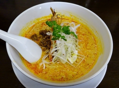 「担々麺（910円）＋黒豚角煮（280円）」@担々麺杉山の写真