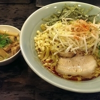 辛いまぜそば、特盛、ミニメンマチャー丼