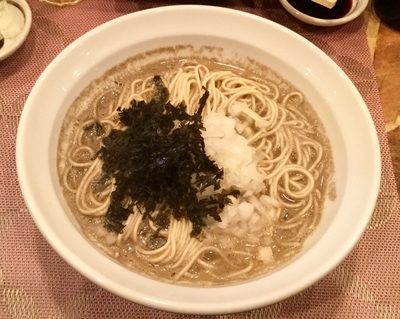 「熟成鯵煮干そば(塩)」@灰汁中華 丿貫の写真