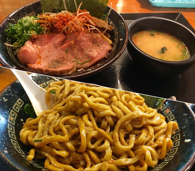 「味麺(油そば) 並230g + 味噌汁付 ¥780」@丸め 田無ファミリーランド店の写真