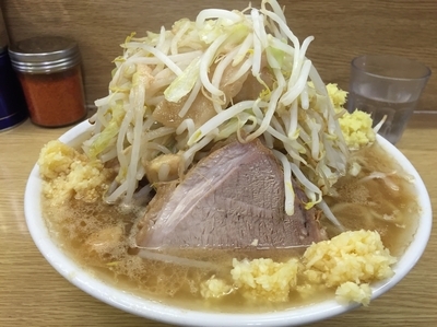 「大ラーメン全増しショウガ」@ラーメン二郎 栃木街道店の写真