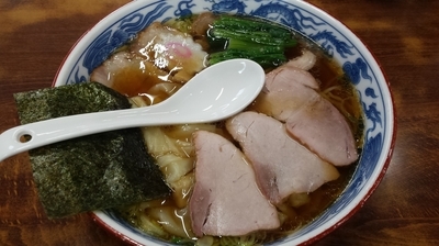 「焼豚ワンタン麺」@とら食堂の写真