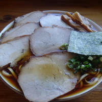 中華そば（温）500円+チャーシュー200円