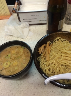 「味噌つけ麺」@こってりらーめん なりたけ 津田沼店の写真