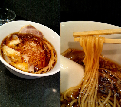 「伊勢の再仕込み醤油その３+ワンタン(￥650+100)」@中華そば 安成の写真