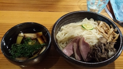 「鴨つけそば」@はりけんラーメン 南店の写真