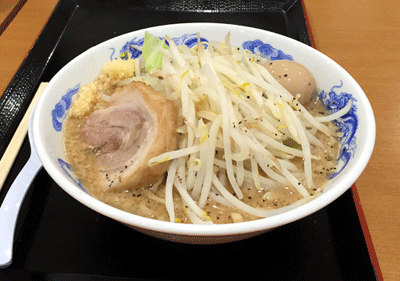 「味玉ラーメン大（300g）（850円）」@ジャンクガレッジ イオン北戸田店の写真