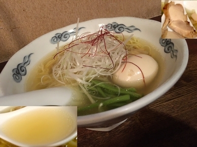 「鶏そば with 味付け玉子」@麺・酒処 ぶらりの写真