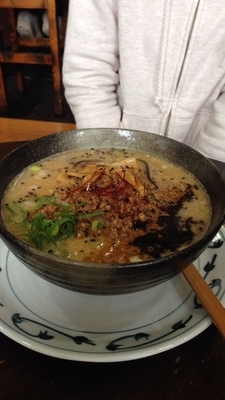 「極上鶏白湯味噌」@ゴチソウラーメン 雷電の写真