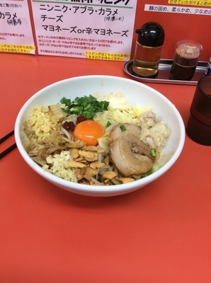「まぜそば」@らー麺 ぶたのジョーの写真