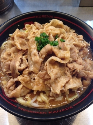 「みそらーめん780円  バラ肉ダブル180円」@麺創研 紅 国分寺の写真