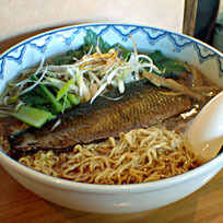 「鰊らーめん800円＋大盛100円」@らーめん でくの坊の写真