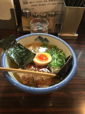 「柚子塩らーめん」@AFURI 恵比寿の写真