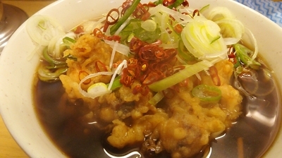 「ジャンボゲソそば」@一○そばの写真